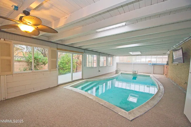 a view of a indoor swimming pool