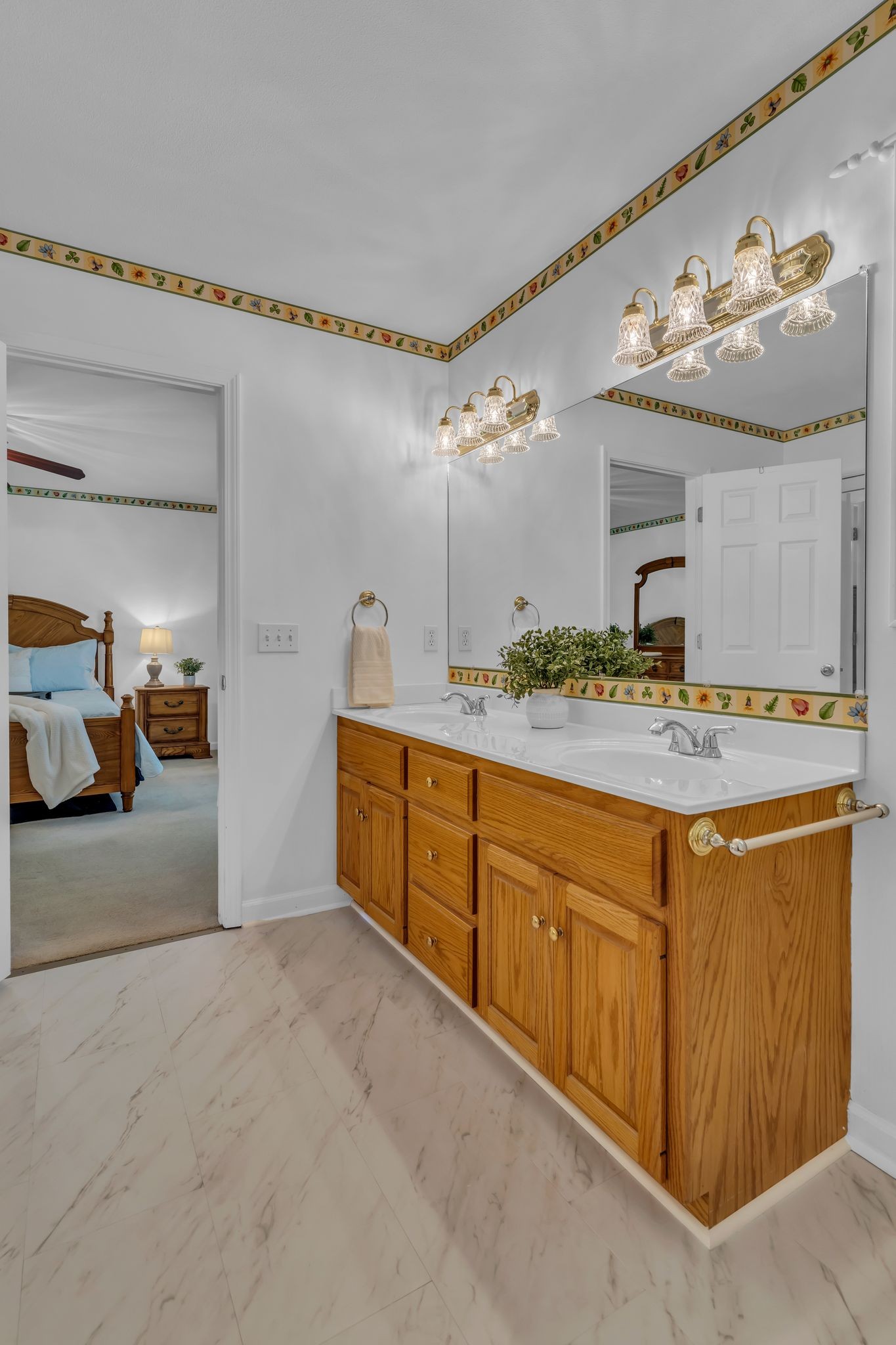 4111 Highway 49 Springfield, TN 37172 - Photo 25 of 46 a bathroom with a sink double vanity and a mirror