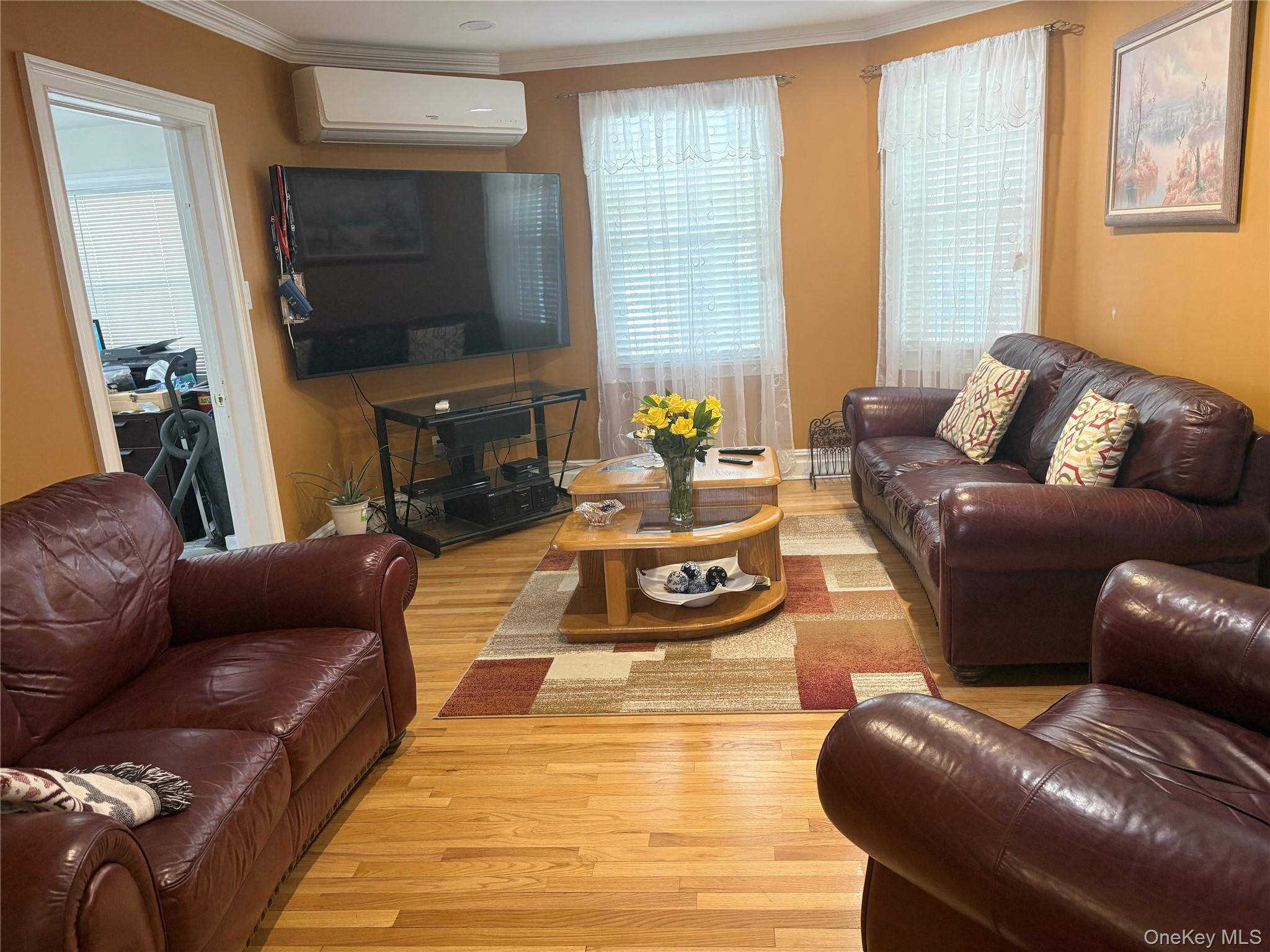 25 Rutland Road Freeport, NY 11520 - Photo 15 of 31 a living room with furniture and a flat screen tv
