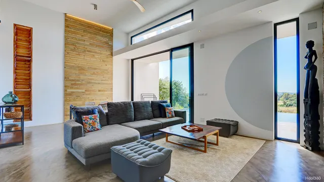 a kitchen with a refrigerator and a stove