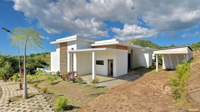 a view of a house with a patio