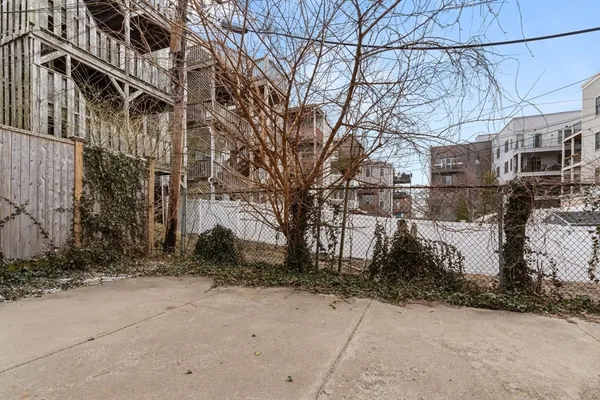 a view of a brick wall