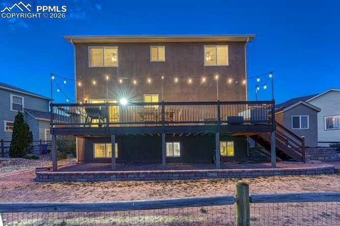 12365 Point Reyes Drive Peyton, CO 80831 - Photo 35 of 44 Back of the house. Views of the golf course from every level