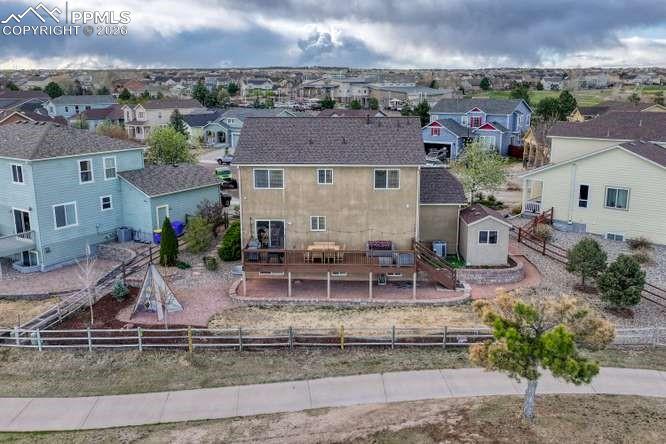 12365 Point Reyes Drive Peyton, CO 80831 - Photo 39 of 44 Aerial View of the back of the house.