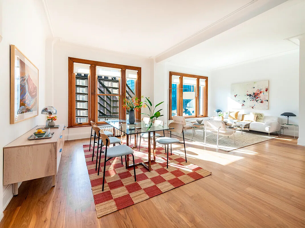 366 Broadway, Unit PH12B Manhattan, NY 10013 - Photo 7 of 23 a view of a living room and dining room