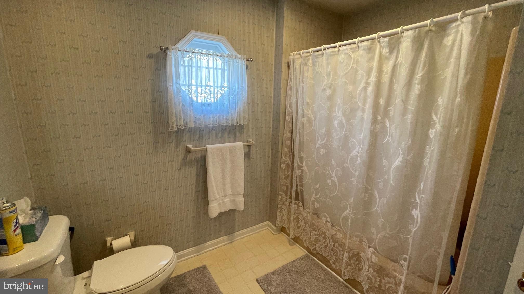 81 Lester Street Keyser, WV 26726 - Photo 30 of 75 a bathroom with a toilet sink and shower curtain