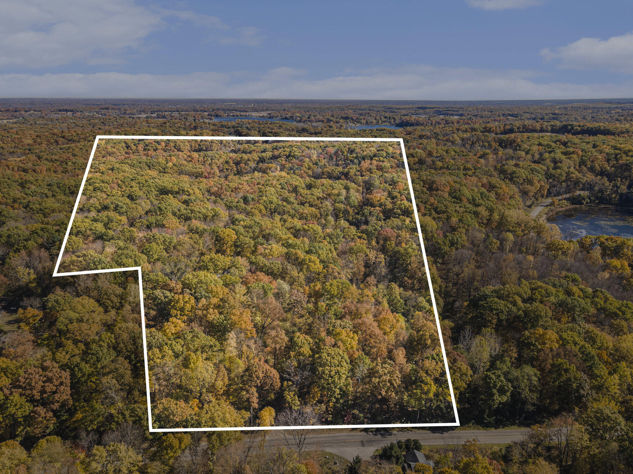 57689 Lone Tree Road Three Rivers, MI 49093 - Photo 38 of 45 Aerial Property with Lot Outline