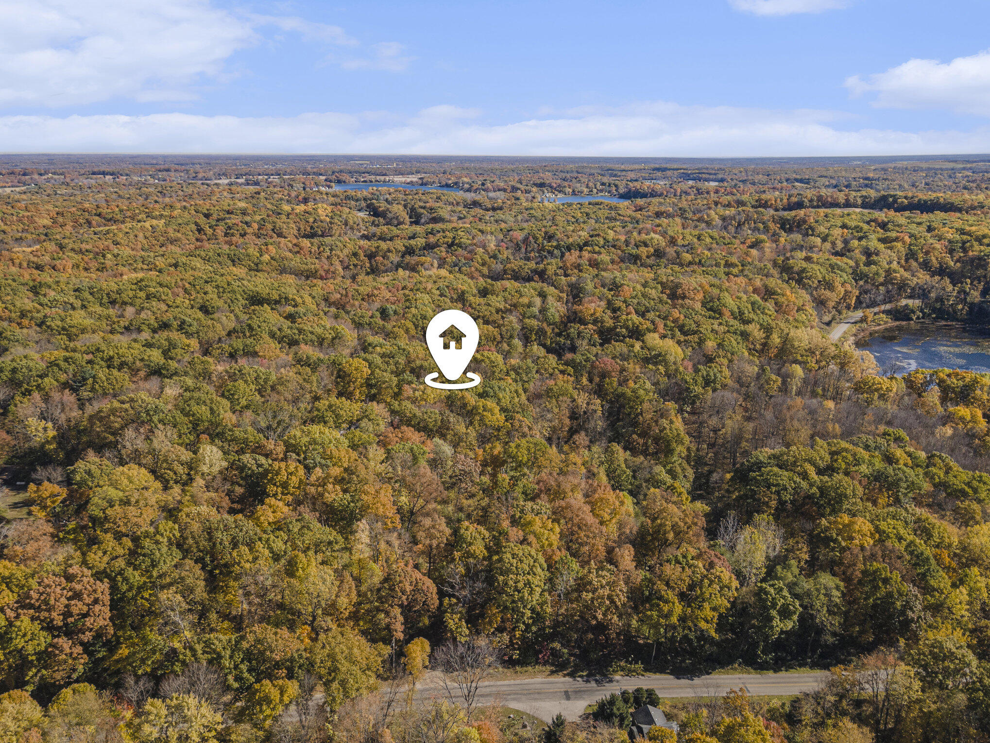 57689 Lone Tree Road Three Rivers, MI 49093 - Photo 39 of 45 Aerial Property with Pin Drop