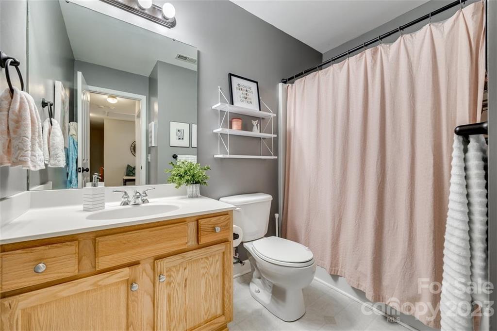 106 Anchura Road Fort Mill, SC 29708 - Photo 25 of 30 a bathroom with a sink a toilet and a mirror