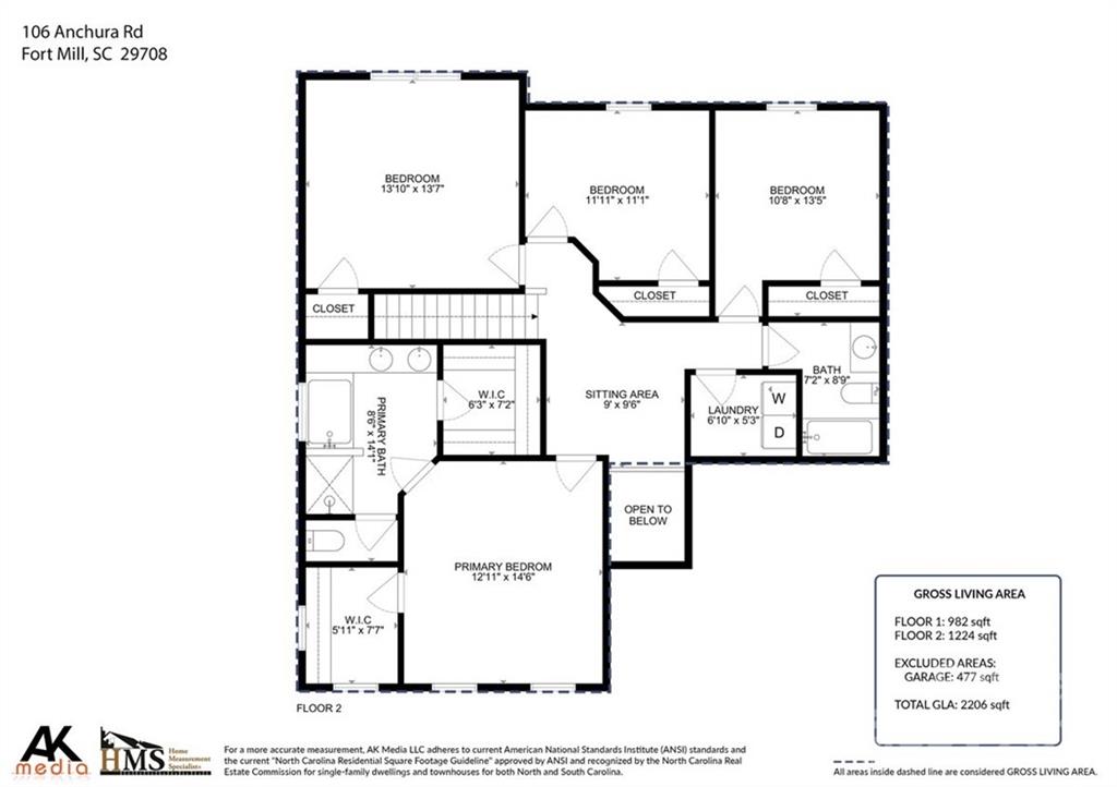106 Anchura Road Fort Mill, SC 29708 - Photo 30 of 30 a picture of a floor plan