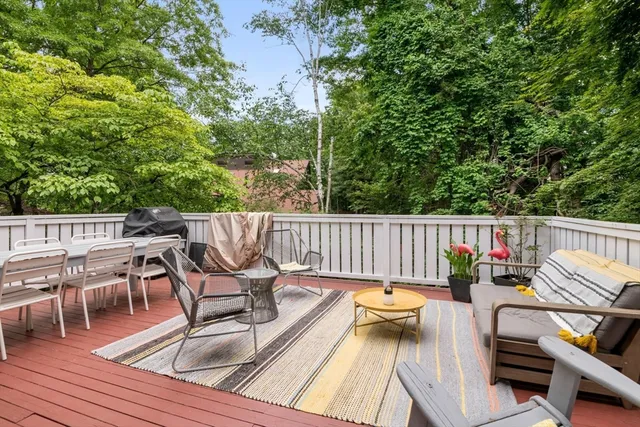 a view of balcony with outdoor seating