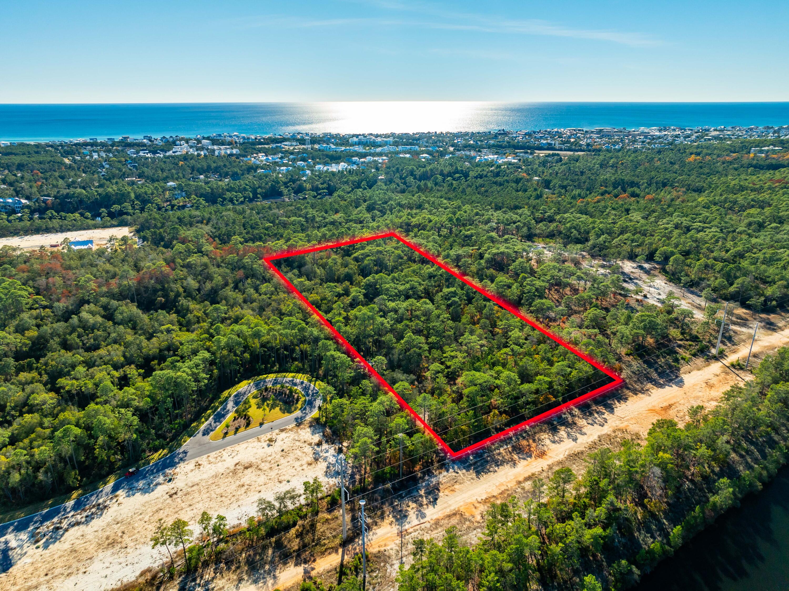 Lot 2 Jeep Rd Inlet Beach Inlet Beach, FL 32461 - Photo 4 of 10 Jeep St Lot Aerial Outlined-2