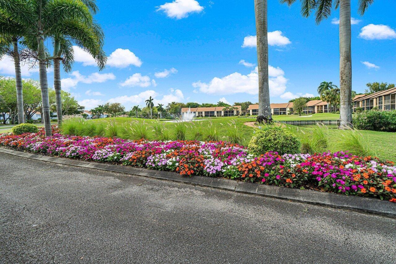 5120 Golfview Court, Unit 1722 Delray Beach, FL 33484 - Photo 42 of 46 a bunch of flowers in front of house