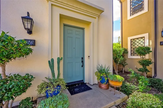 a view of a entryway door of the house
