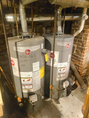 a view of water heater room