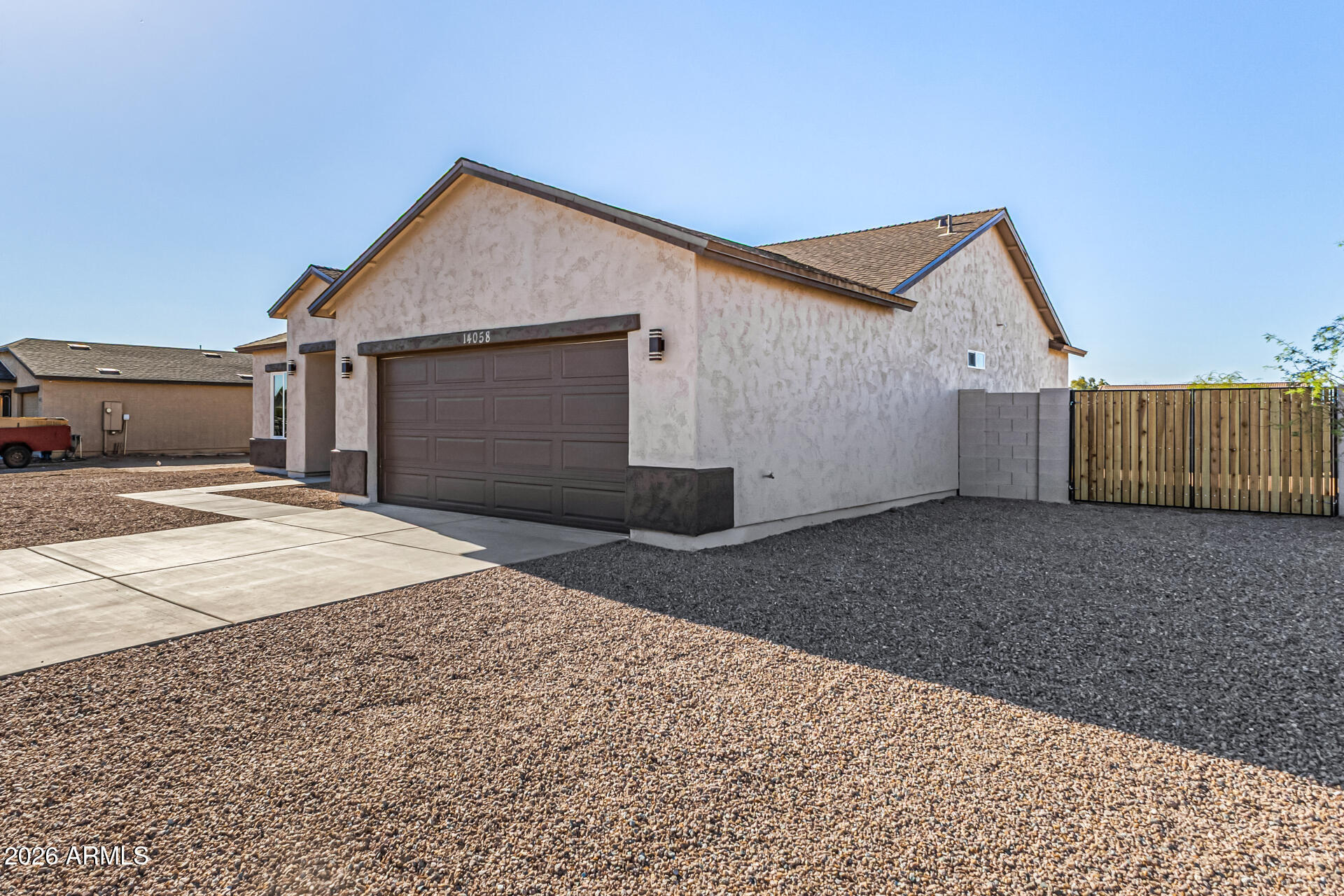 14058 South Tampico Road Arizona City, AZ 85123 - Photo 6 of 37 a view of backyard of house