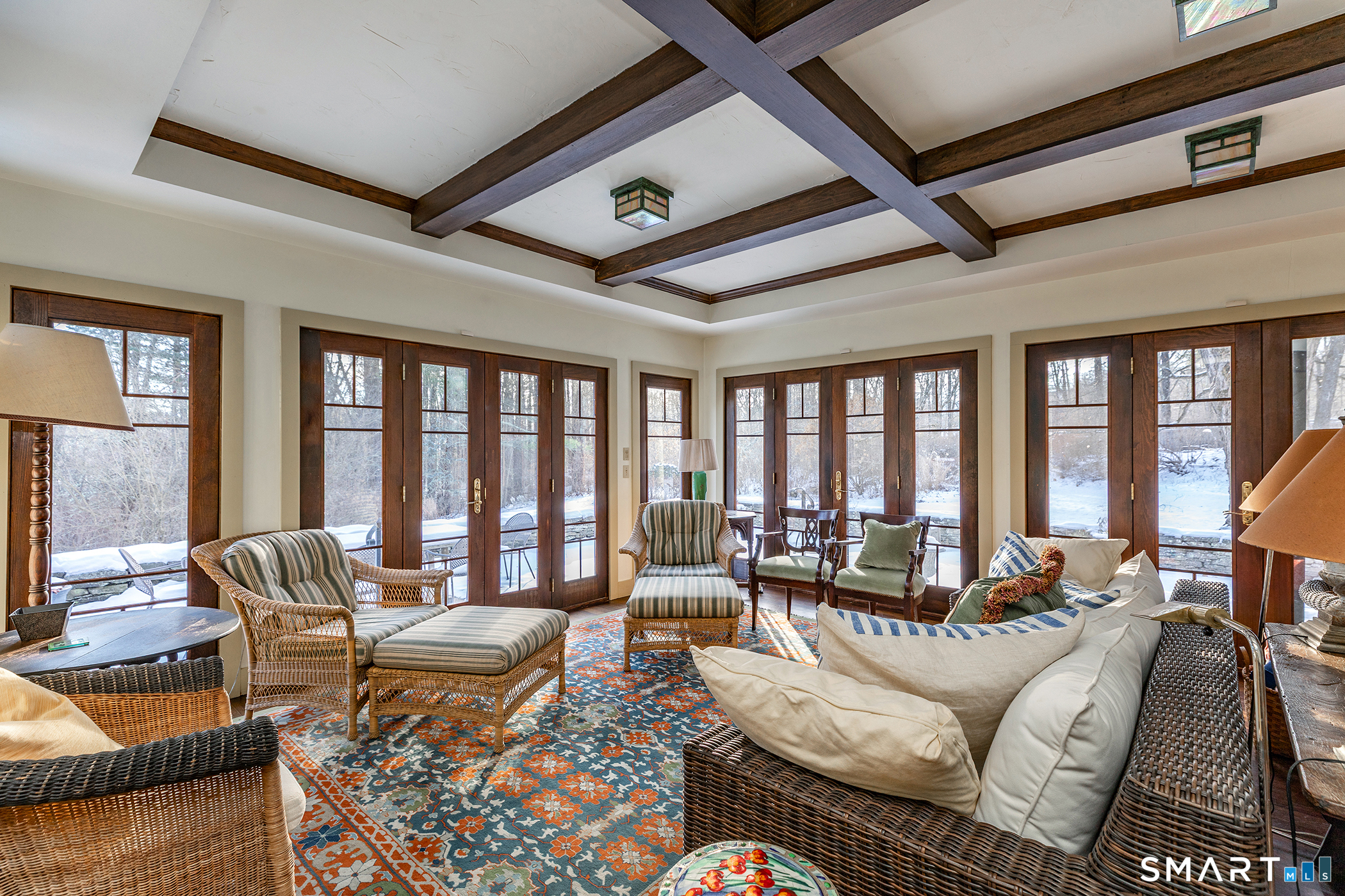 552 Twin Lakes Road Salisbury, CT 06068 - Photo 18 of 34 a living room with furniture and a large window