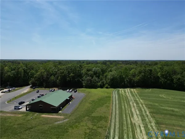 a view of a field with a yard