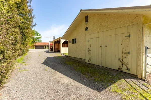 a view of a door and chair
