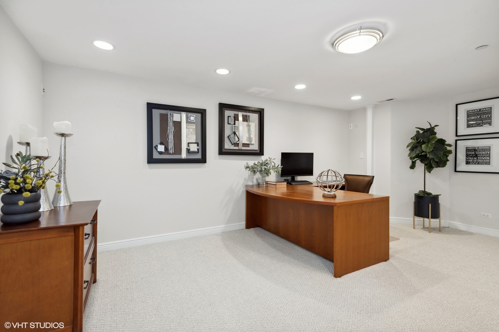 1853 Checker Road Long Grove, IL 60047 - Photo 45 of 63 a living room with furniture and a flat screen tv