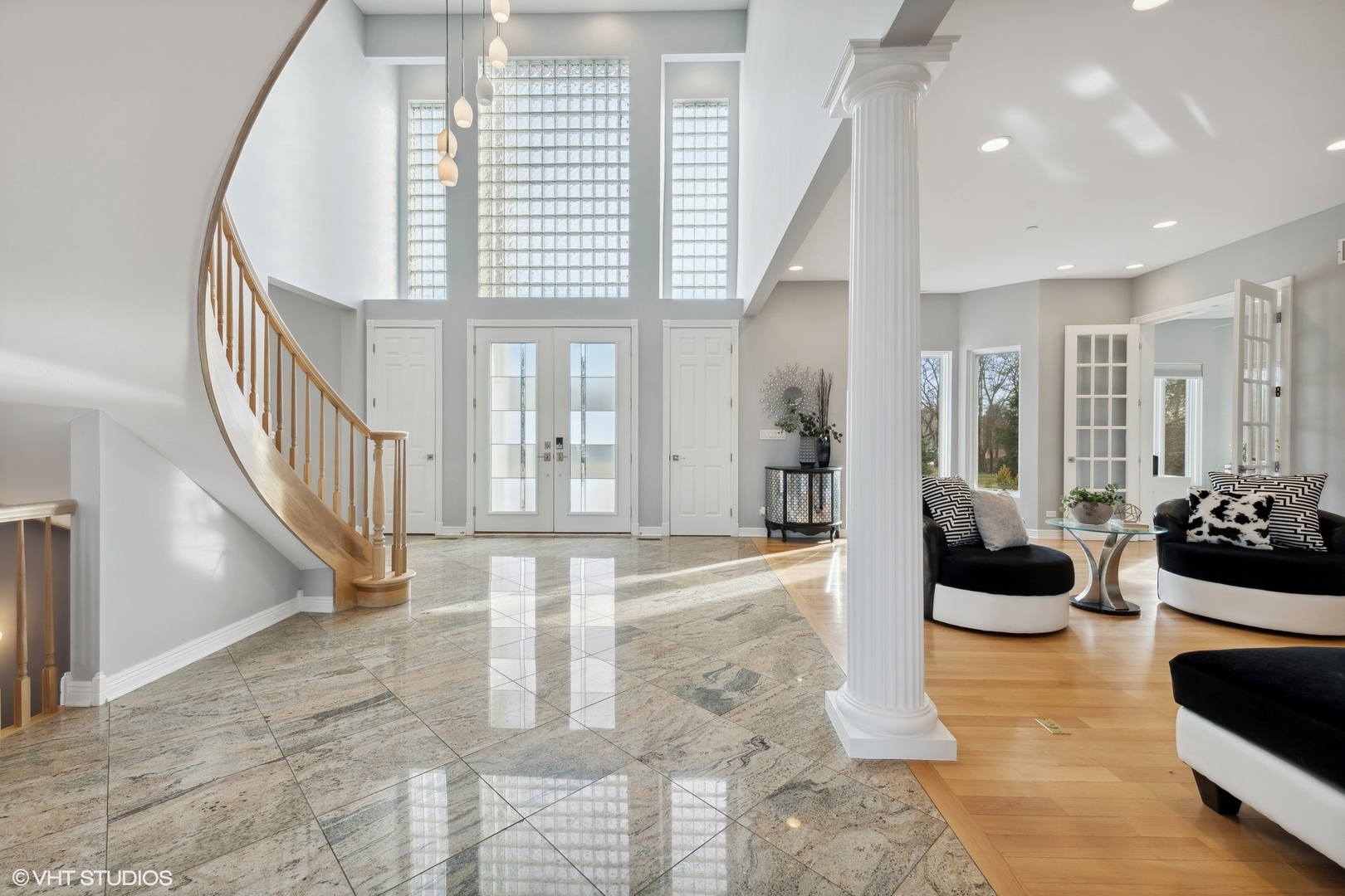 1853 Checker Road Long Grove, IL 60047 - Photo 6 of 63 a view of a livingroom with furniture and windows