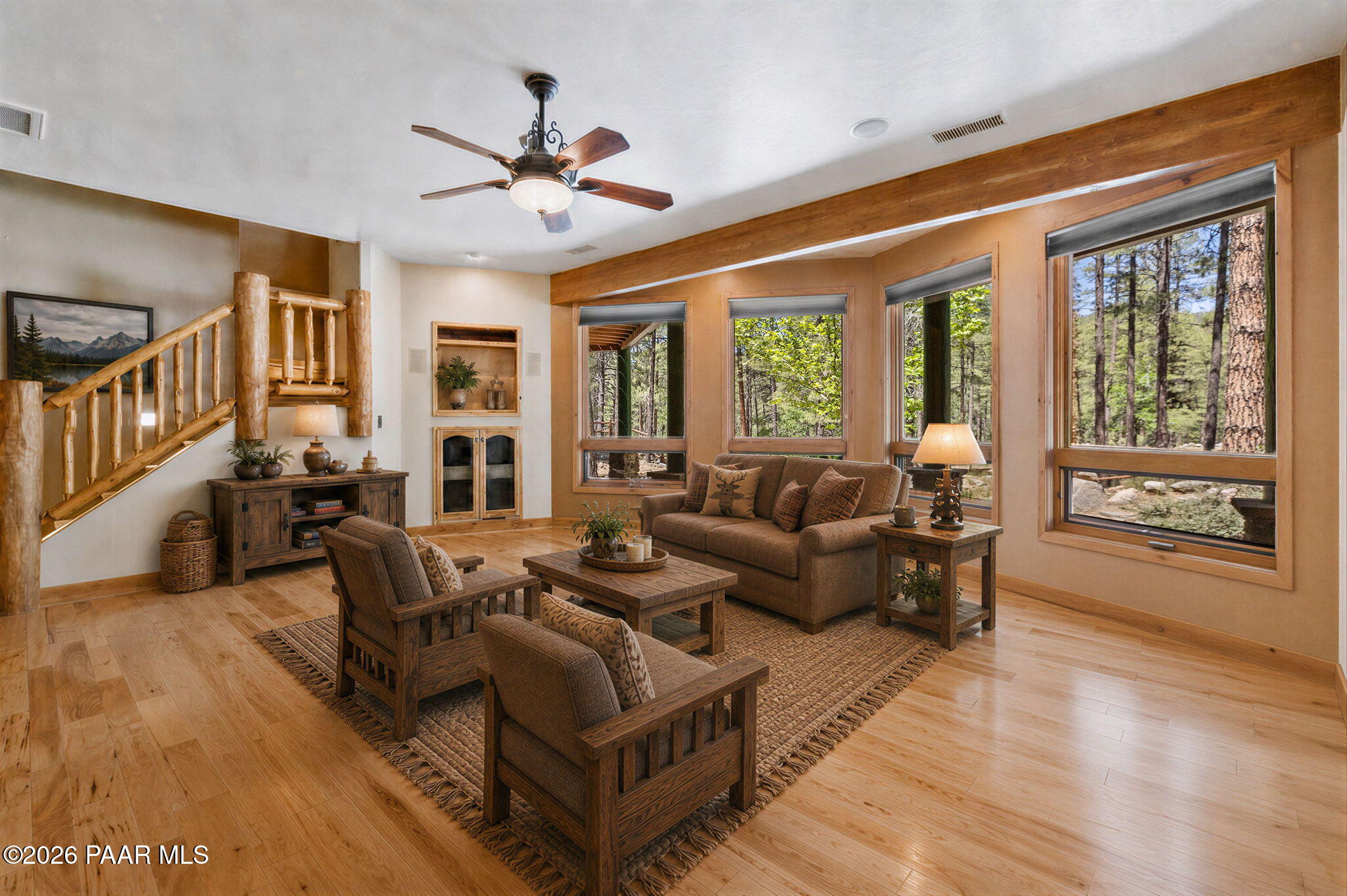 5140 East Charcoal Kiln Road Prescott, AZ 86303 - Photo 67 of 140 a living room with furniture and a large window