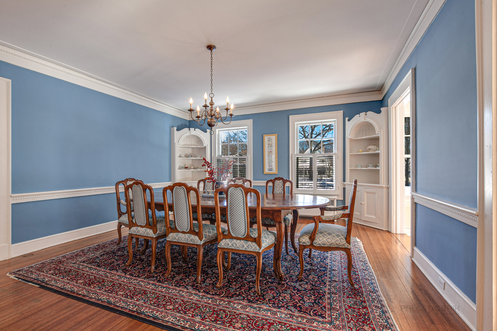 224 Maple Court Lake Forest, IL 60045 - Photo 10 of 51 a view of a dining room with furniture window and wooden floor
