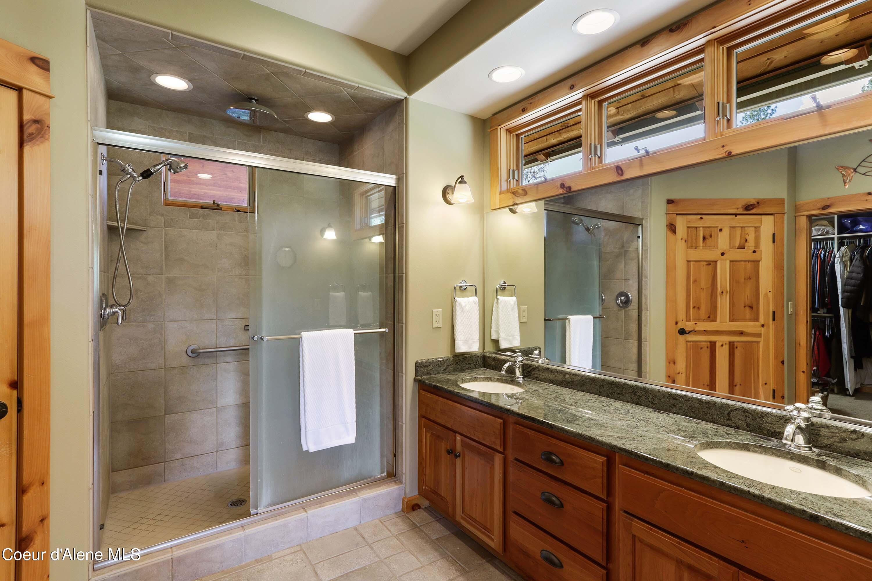 877 Heath Lake Road Sagle, ID 83860 - Photo 23 of 60 Master Bathroom Vanity