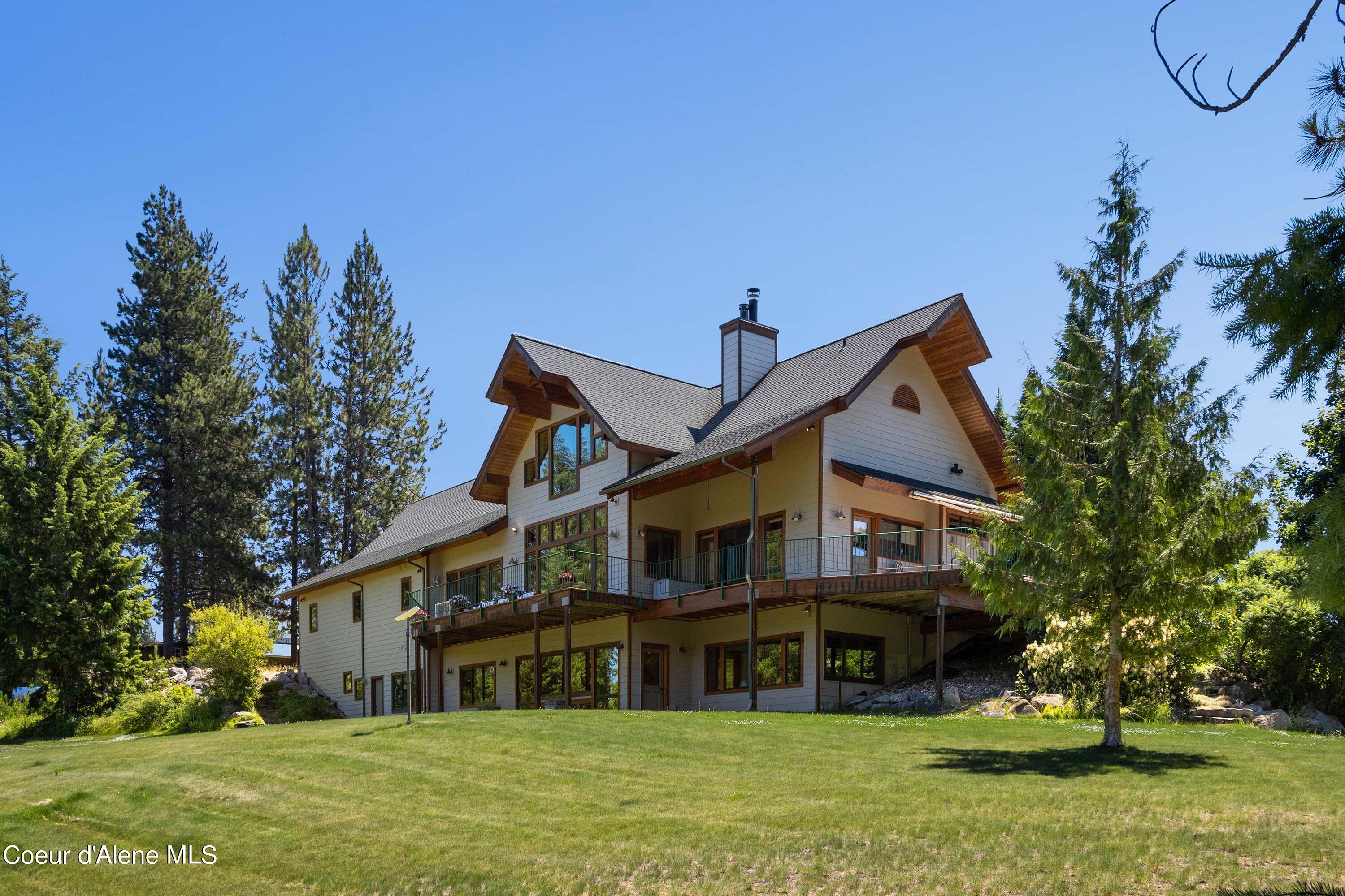 877 Heath Lake Road Sagle, ID 83860 - Photo 4 of 60 Back of Home View