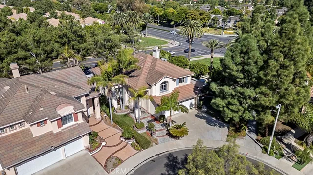 an aerial view of multiple house
