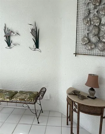 a view of workspace with a couch