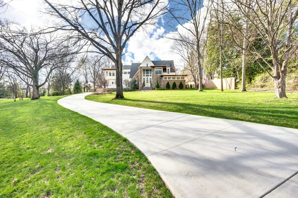 a front view of a house with a window