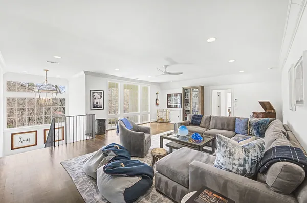 a bedroom with a bed and furniture