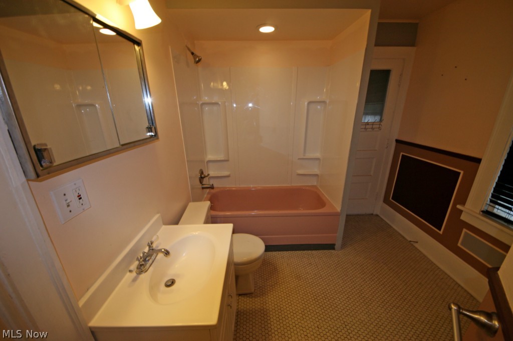 14843 Alger Road Cleveland, OH 44111 - Photo 8 of 11 Original mosaic tile floor in the Bathroom