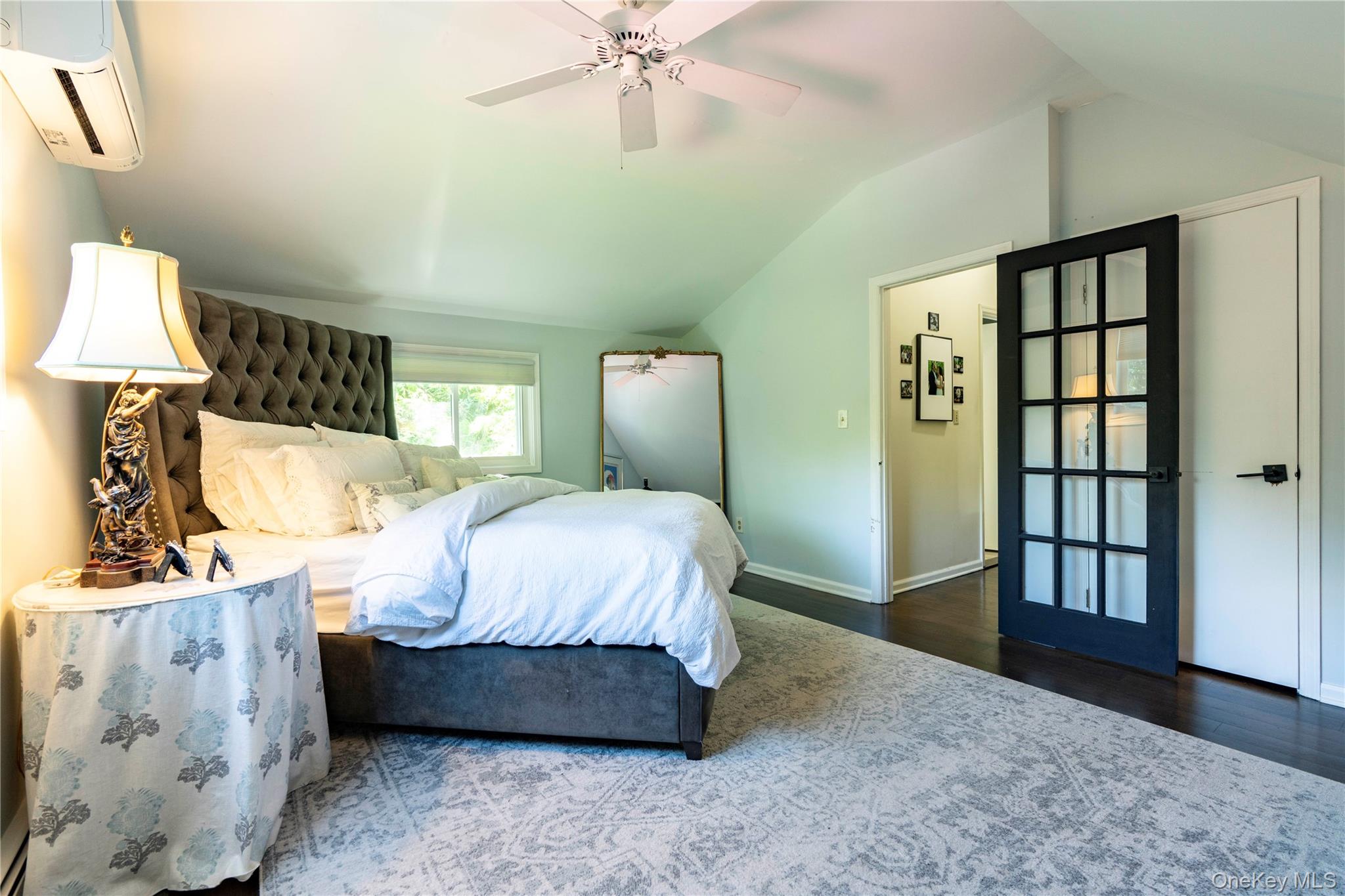10 Pilgrims Progress Road Rhinebeck, NY 12572 - Photo 23 of 31 Primary Bedroom with Wood Floor, Large Closet and Ceiling Fan