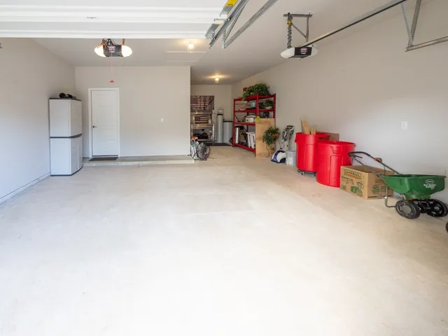 a view of backyard with green space