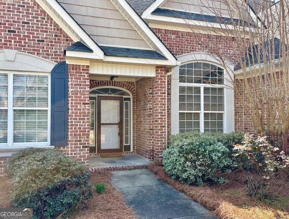 a front view of a house