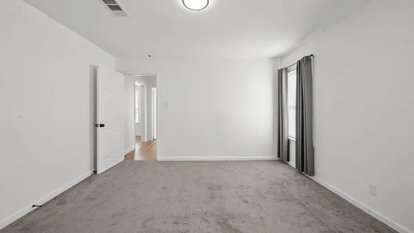a view of an empty room