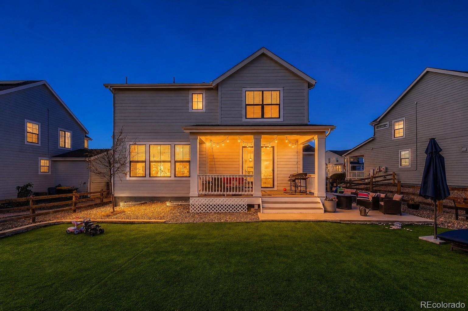 1173 Williams Loop Elizabeth, CO 80107 - Photo 27 of 30 a front view of a house with a yard
