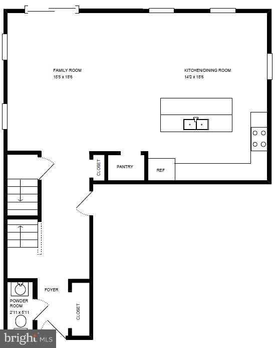 411 Heitzman Road Davidsonville, MD 21035 - Photo 28 of 29 Main level floor plan
