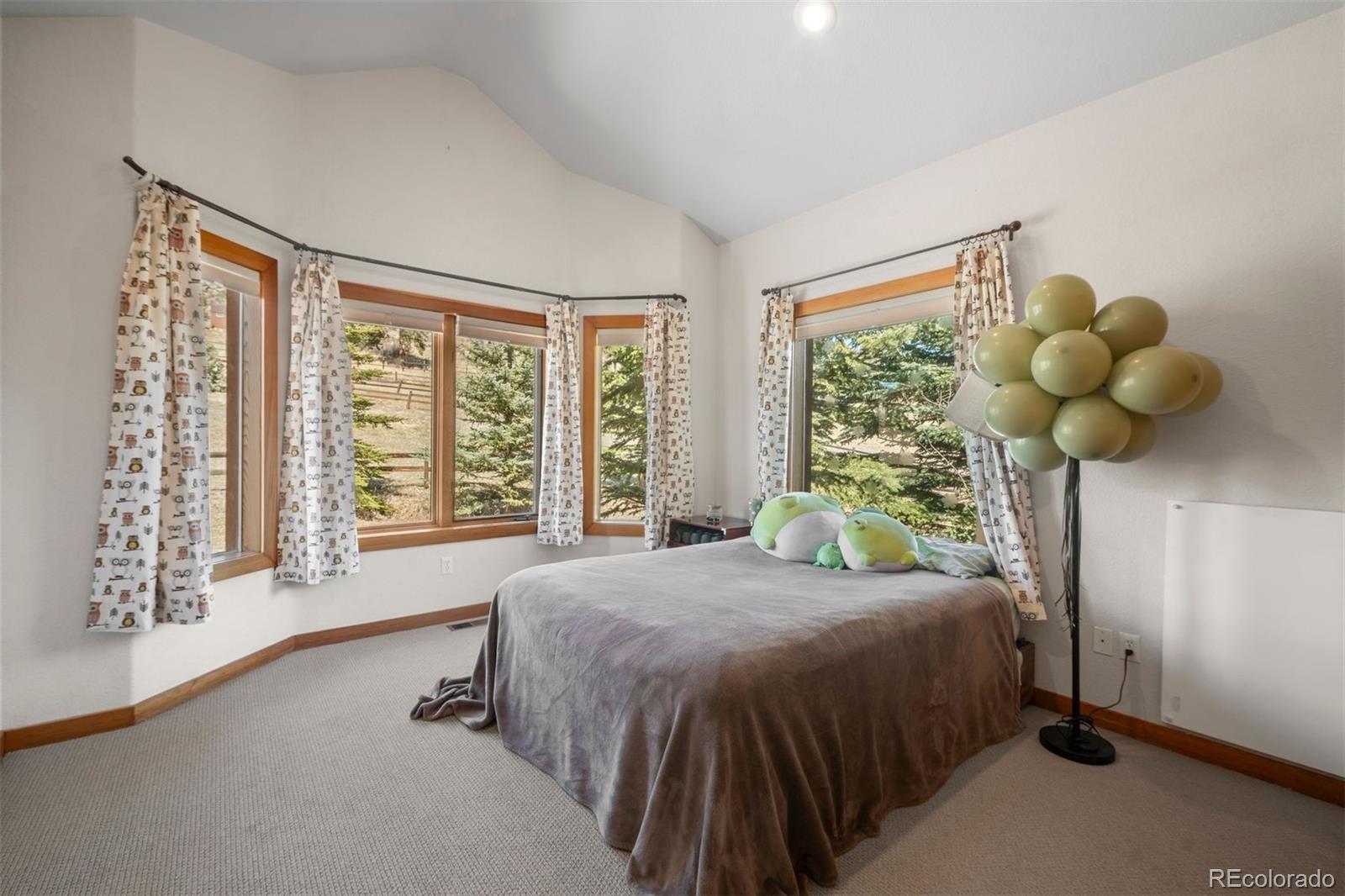 1740 County Road 72 Bailey, CO 80421 - Photo 18 of 40 a bedroom with a bed and window