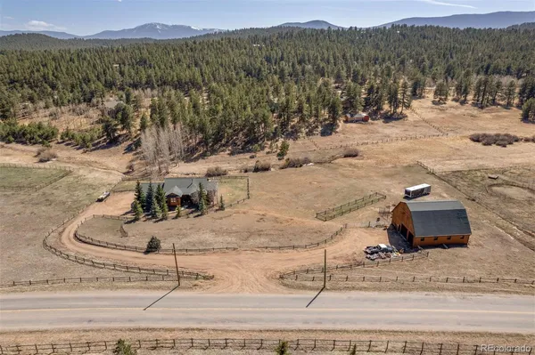 a view of a terrace with mountain view