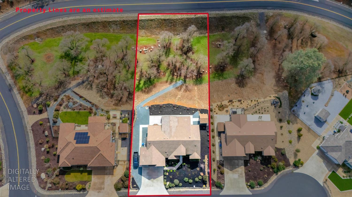 133 Palisades Place Copperopolis, CA 95228 - Photo 5 of 89 an aerial view of a house with a swimming pool