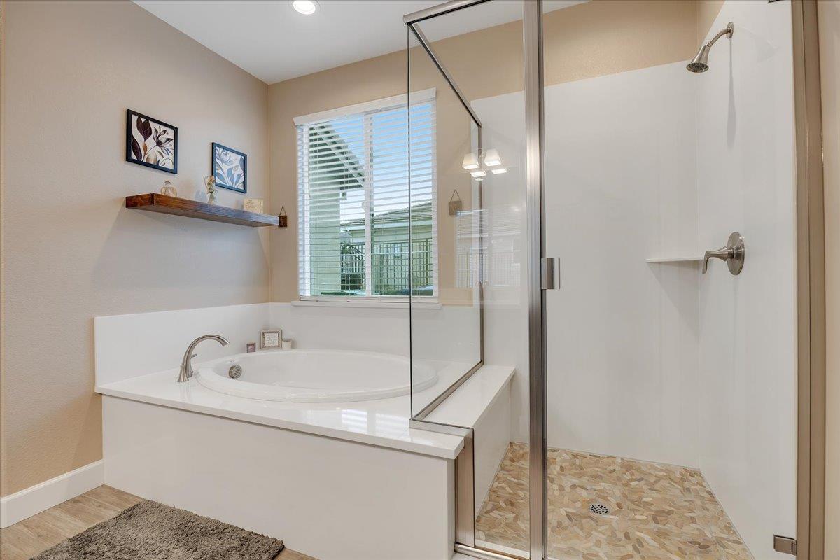 133 Palisades Place Copperopolis, CA 95228 - Photo 55 of 89 Custom tile flooring in the spacous shower.