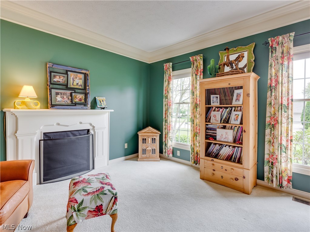 876 Hunter Ridge Circle Fairlawn, OH 44333 - Photo 13 of 35 Sitting Room or Office, your choice! Faux fireplace has fabulous antique mantel