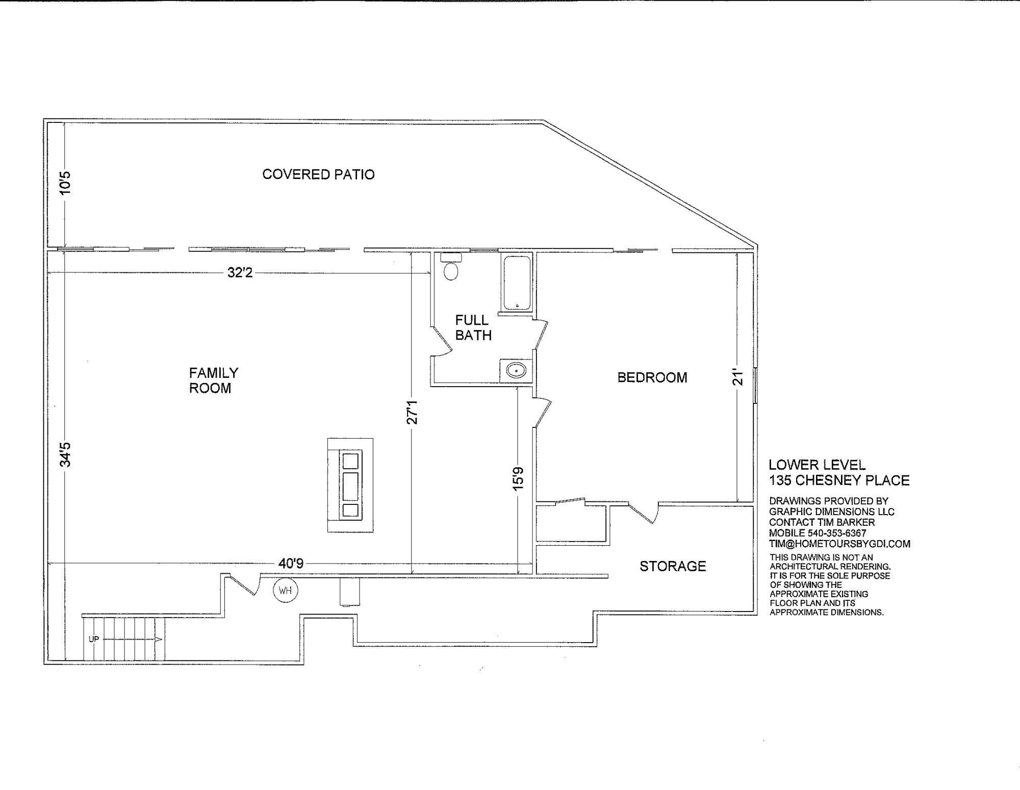 135 Chesney Place Blue Ridge, VA 24064 - Photo 69 of 69 Lower level floor plan