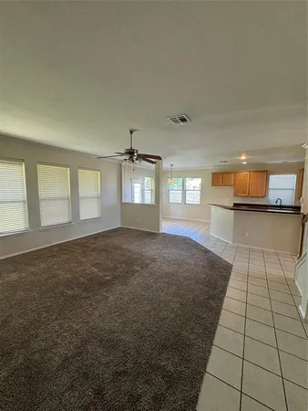 an empty room with a natural light