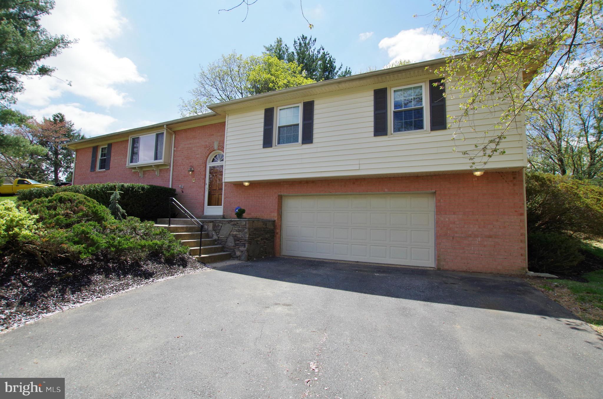 Driveway and Oversized Two-Car Garage