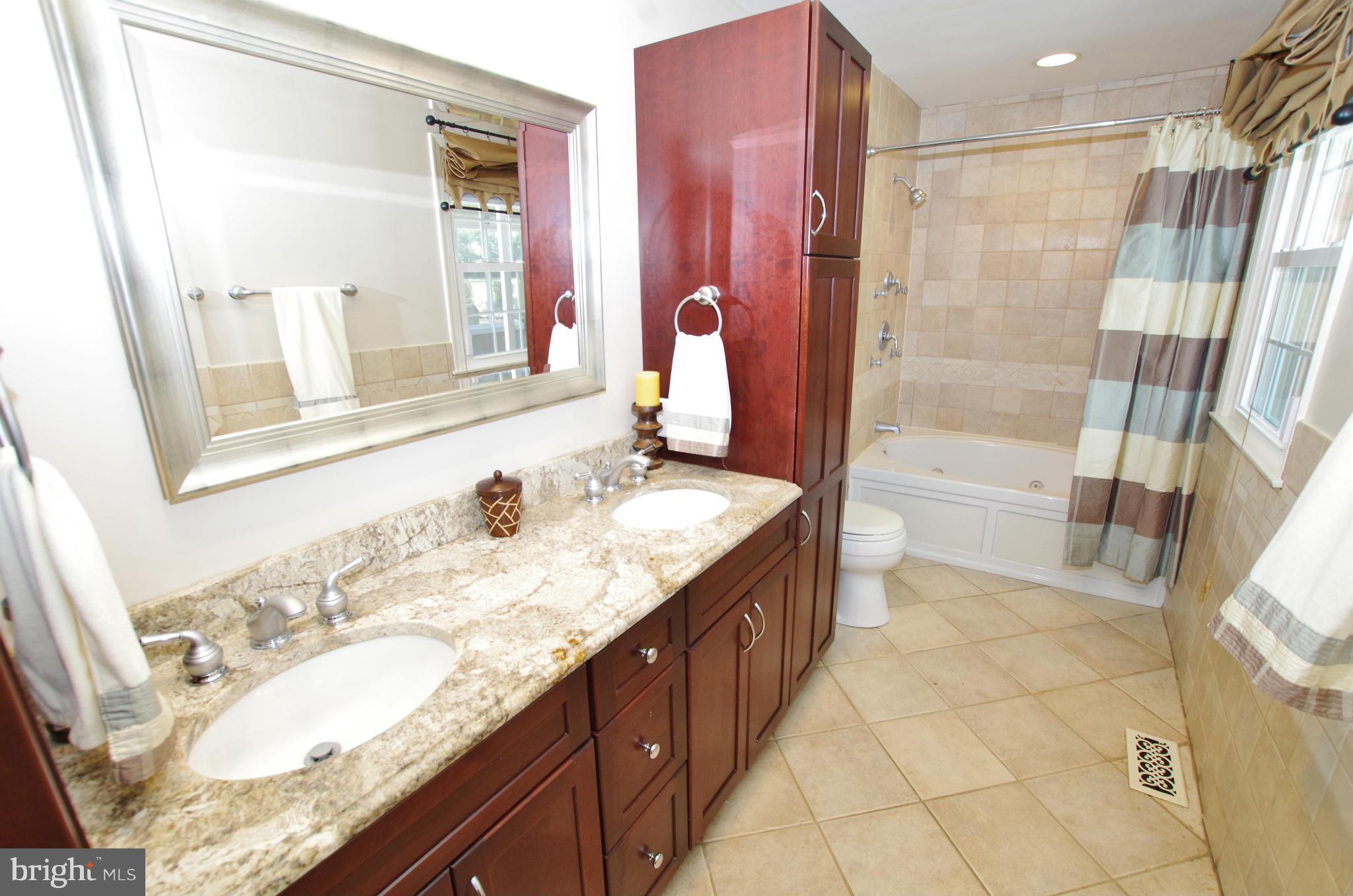 4220 Stafford Road Olney, MD 20832 - Photo 21 of 30 Totally Remodeled Master Bath with Jacuzzi Tub