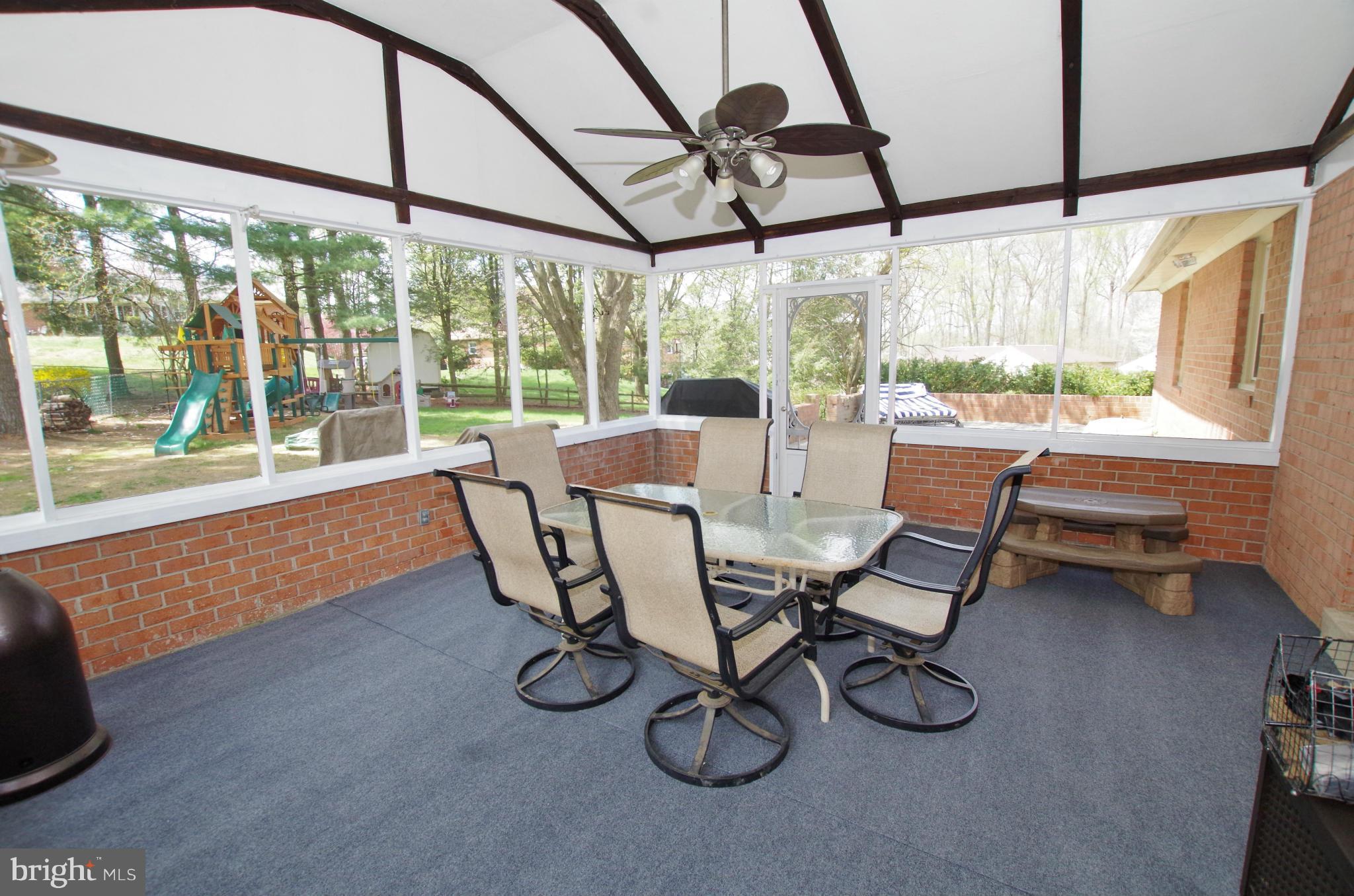 4220 Stafford Road Olney, MD 20832 - Photo 27 of 30 Screen Porch with Ceiling Fan